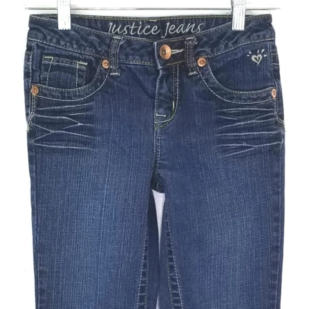 JUSTICE Straight Leg Jeans, size 10R